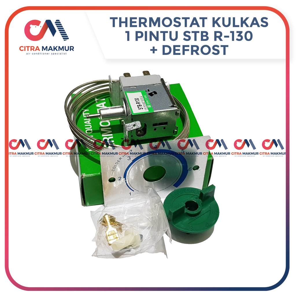 Thermostat Kulkas STB R 130 R130 pengatur suhu untuk 1 2 pintu otomatis sanyo sharp toshiba