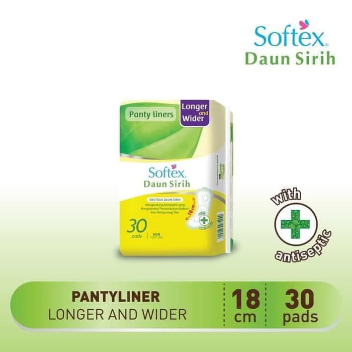 Pantyliner Softex Daun Sirih Longer Wider 30s