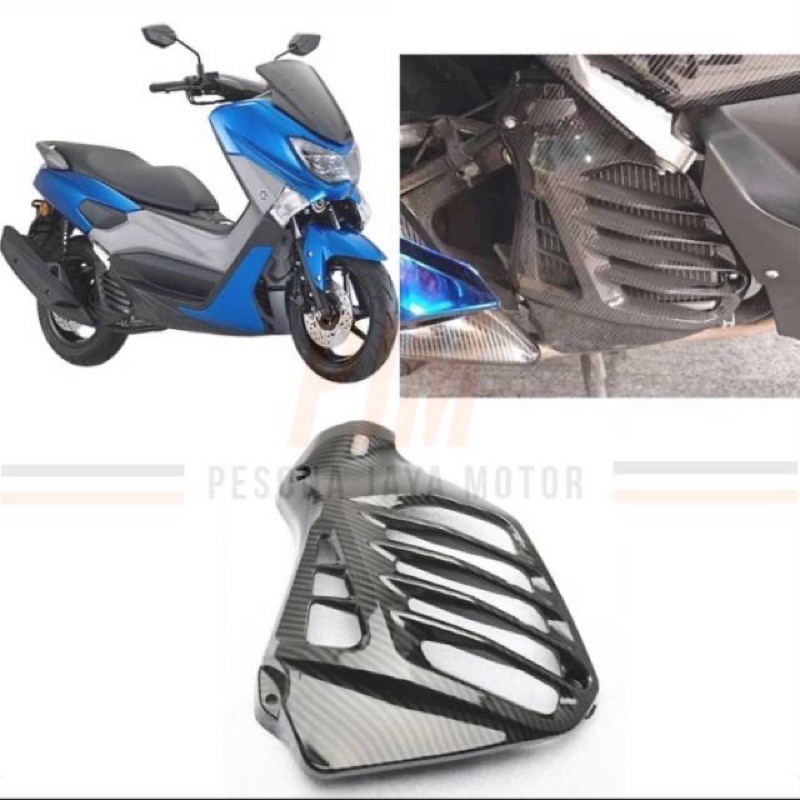 Cover Tutup Radiator Nmax Old 2015-2019 Karbon Original Merk NEMO