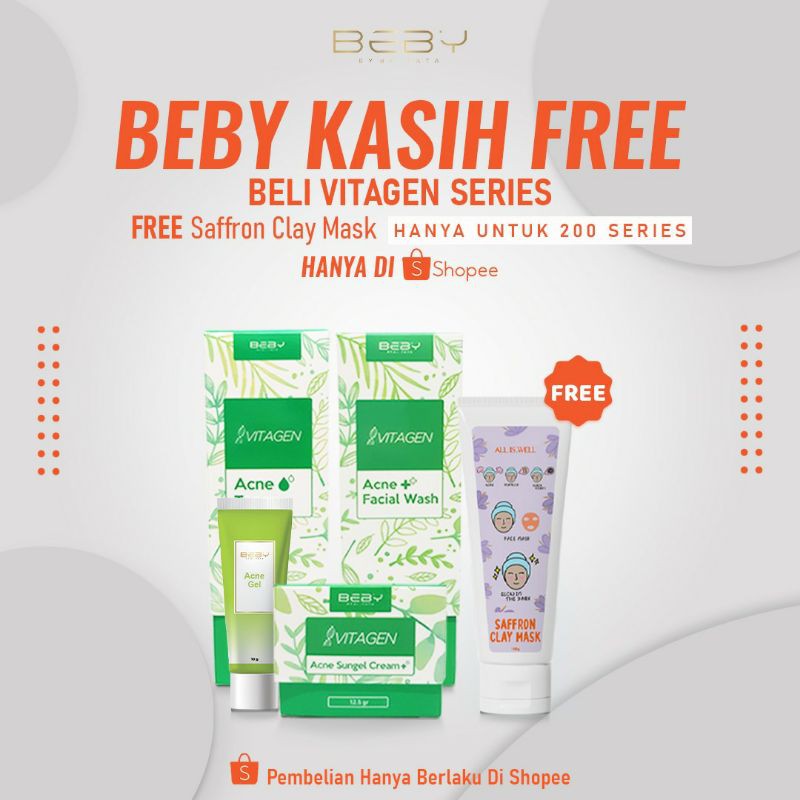 VITAGEN SERIES (FREE SAFFRON CLAY MASK) BY DR TATA KLINIK DERMAPRO JAKARTA