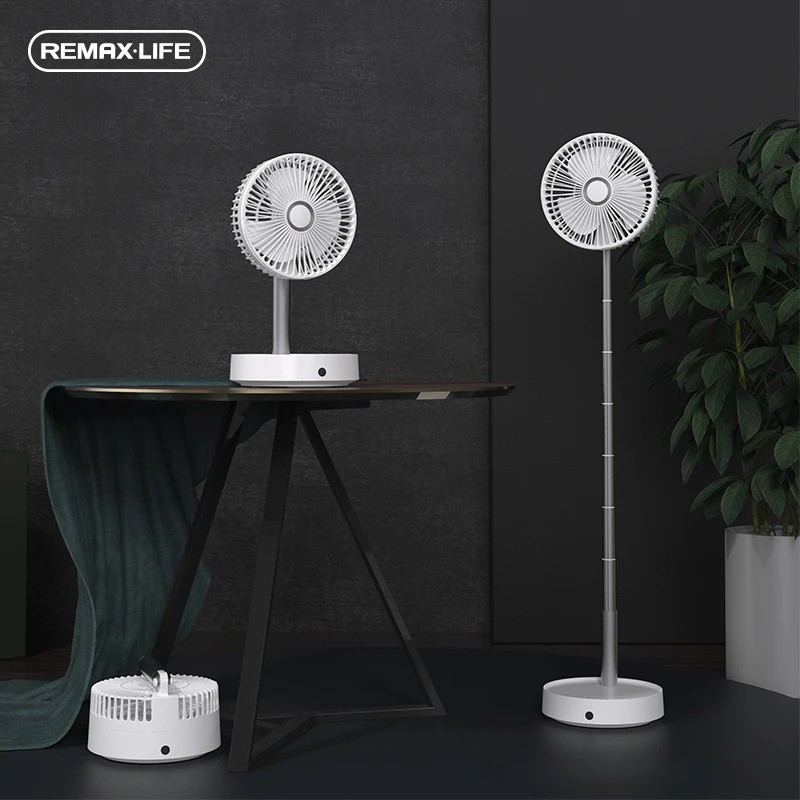 REMAX LIFE RL-FN31 - Portable Foldable Oscillating Fan with Remote