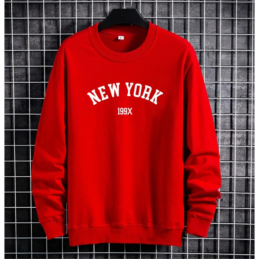 BISA COD / ALIPIO FASHION - BAJU SWEATER NY 199X / sweater keren / sweater terbaru