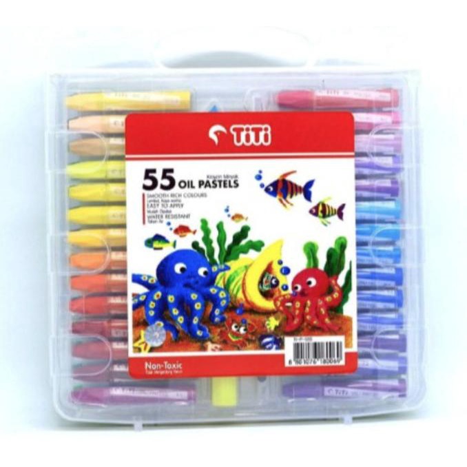 

Titi Krayon Minyak 55 Warna - Crayon 55 Colors Oil Pastels