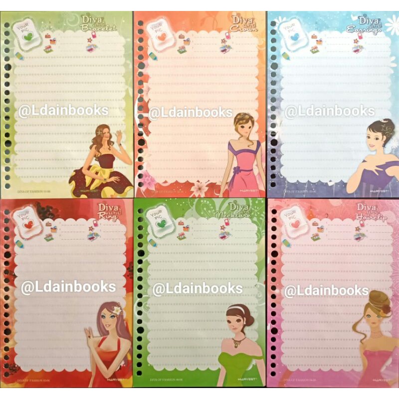 

WAJIB BACA DESKRIPSI PRODUK! Isi Binder Harvest A5 Diva of Fashion Lengkap