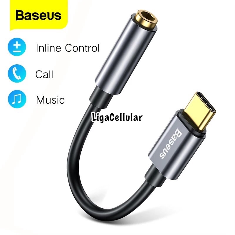 Baseus Audio Adapter Headset Asus ROG 3 / Samsung S22 Ultra Type C to Jack 3.5mm Splitter