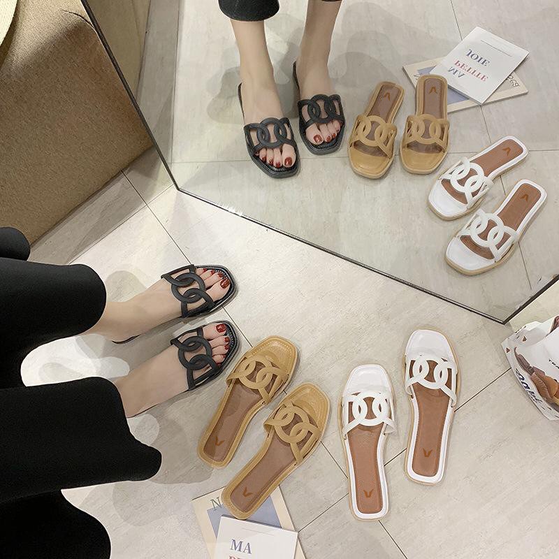 (COD) Sandal Slop Wanita Fashion Casual Slip On MALL SHOPPING