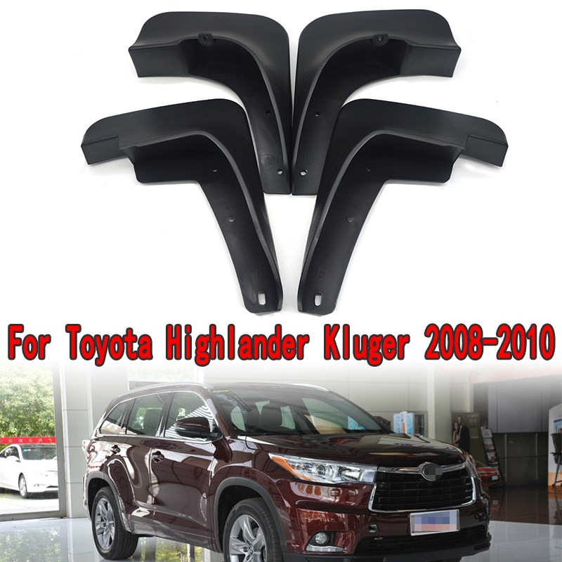 1 Set Mud Flap Pelindung Splash Untuk Fender Mobil Toyota Highlander Kluger 2008 2009 2010