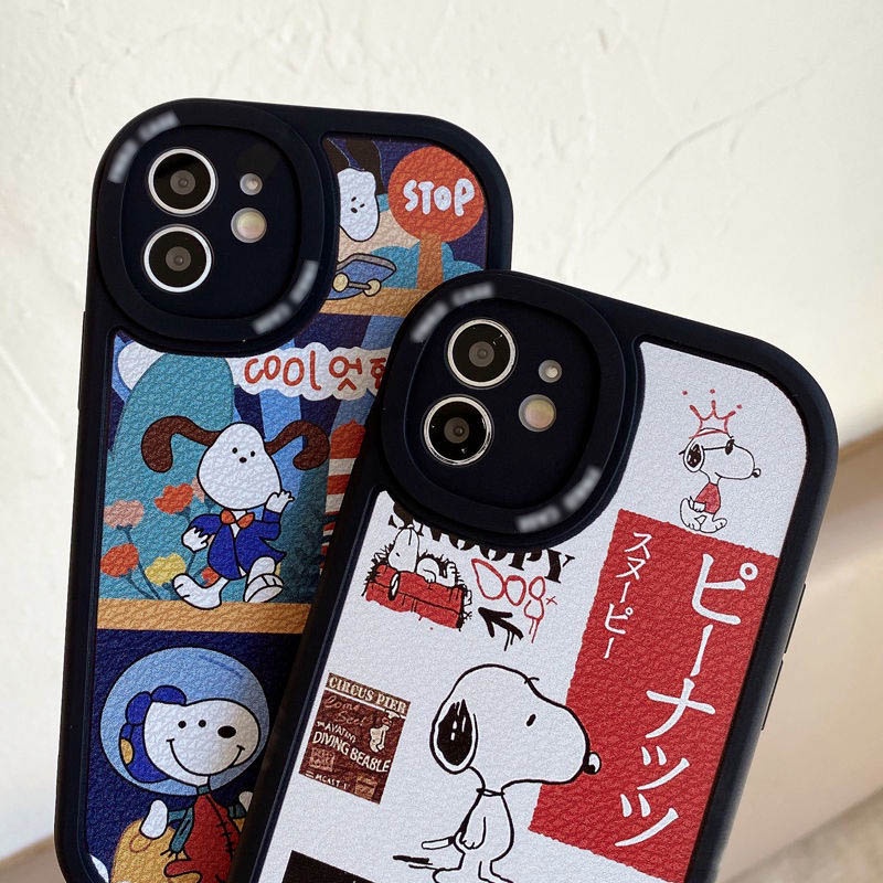 Case Motif Kartun Anjing Untuk IPhone 12 13 11 Pro Max X Xs Max Xr 7 8 Plus Yjts