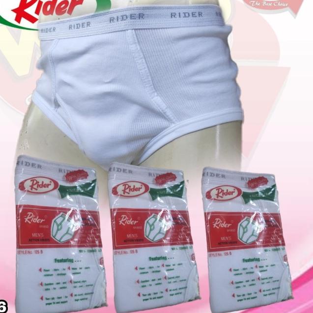 K486 | Celana Dalam Pria | Celana Dalam Putih | Celana Dalam Rider - Putih, 32