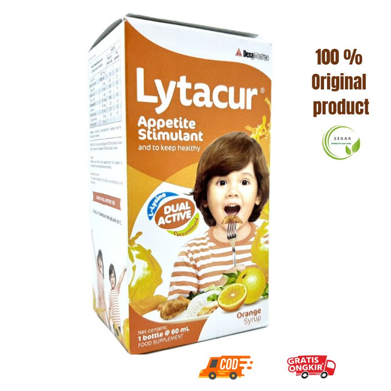 Vitamin Anak LYTACUR Memperbaiki Nafsu Makan dan Menjaga Kesehatan Rasa Jeruk