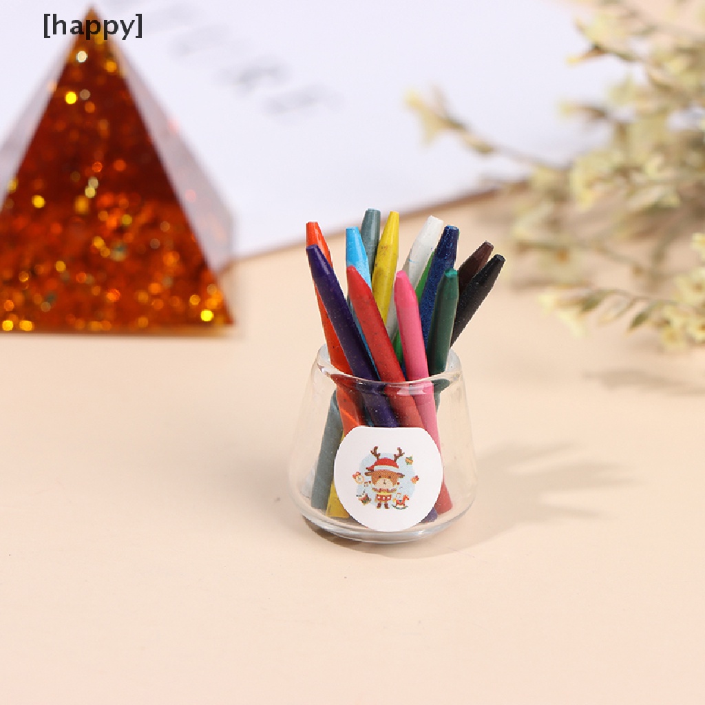 Ha 1 Set Miniatur Crayon Untuk Aksesoris Rumah Boneka