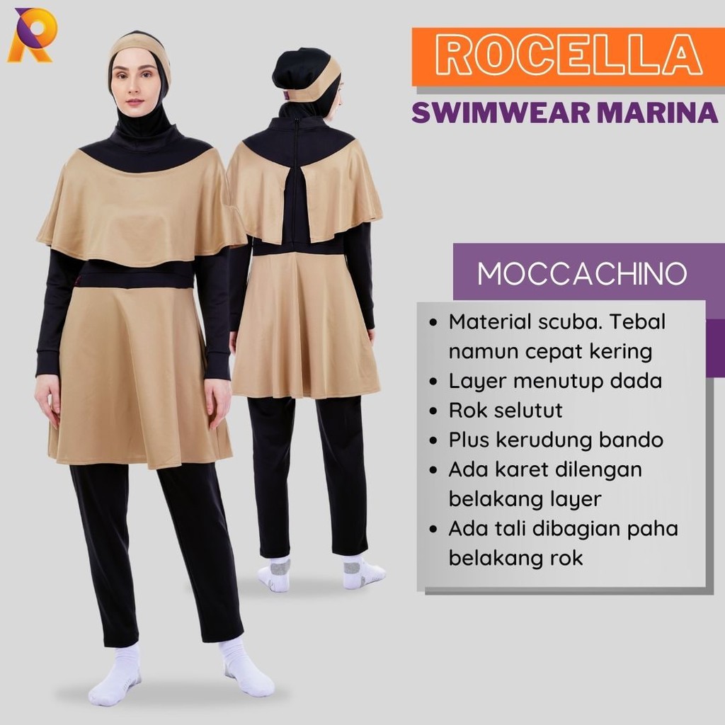 (TERBARU) Baju Renang Muslimah - Swimwear Muslimah - Pakaian Renang Muslimah - Swimwear Marina Greysia