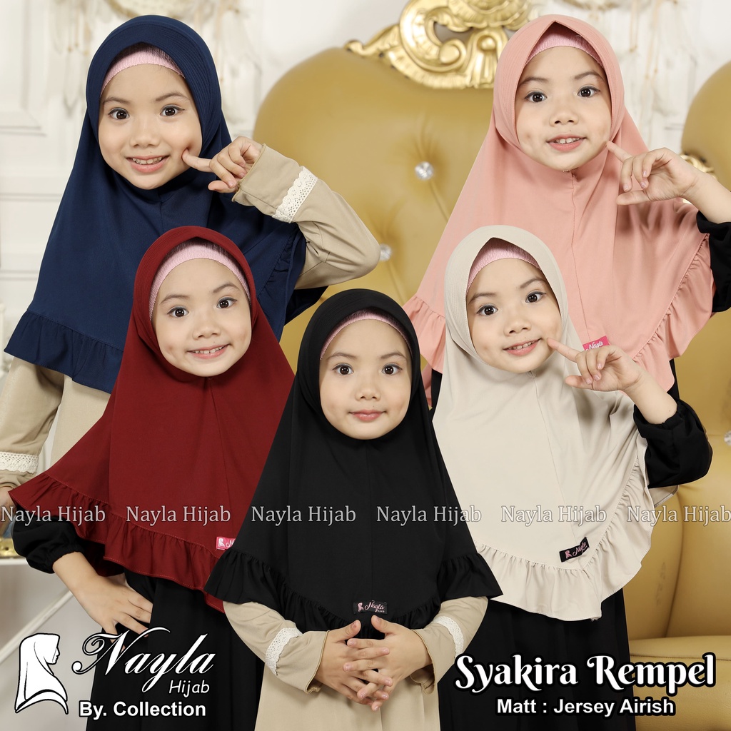 Kerudung Instan Anak Syakhira Rempel By Nayla Hijab Jilbab Anak Jersey Airis Termurah Nayla Hijab