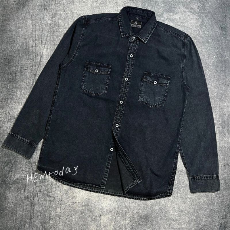 KEMEJA JEANS POLOS LENGAN PANJANG PRIA KEMEJAN JEANS IMPORT KEMEJA JEANS DISTRO KEMEJA JEANS LENGAN 