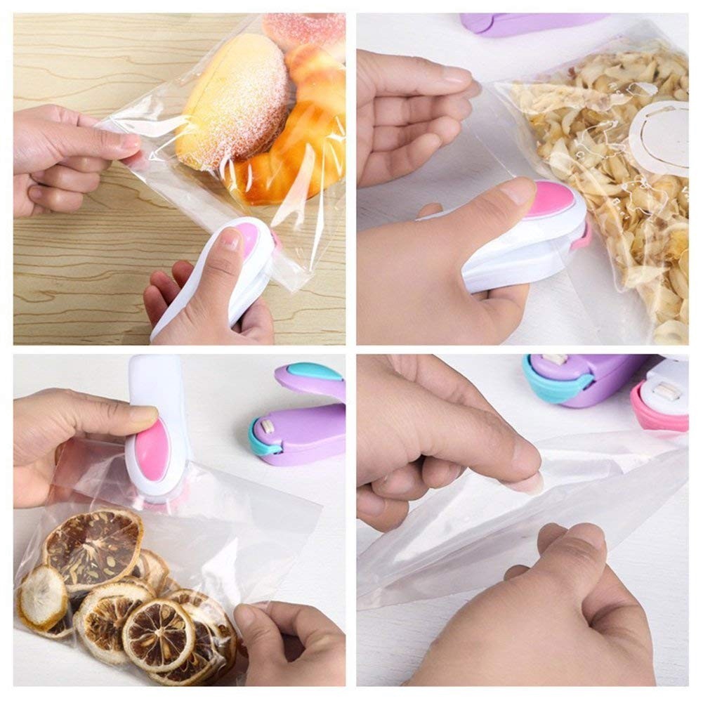 [Dikirim Dengan Warna Acak] Mesin Penyegel Kantong Plastik Makanan Mini Portable Dengan Panas Untuk Makanan Ringan Dapur Rumah Tangga