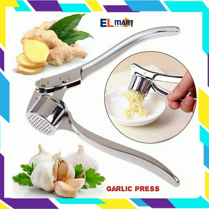 Penghancur Bawang Putih Stainless Steel Bumbu Dapur Garlic Press