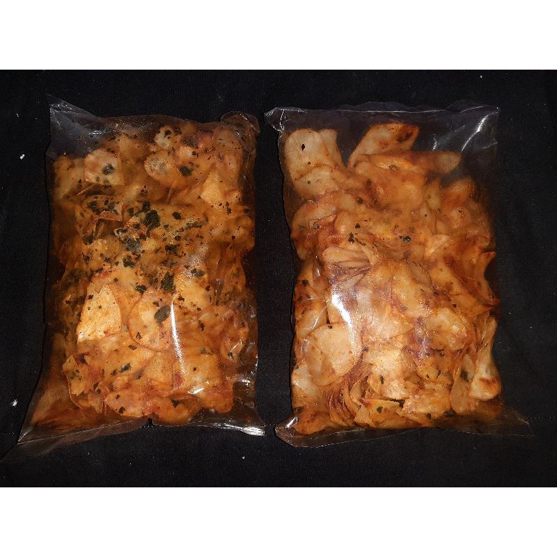 

Keripik ubi daun kari