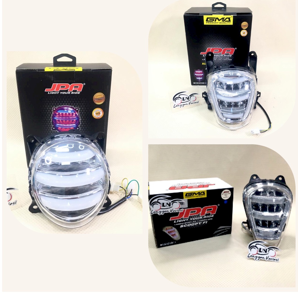 Jual Lampu Belakang Stop Lamp Led Jpa Scoopy Fi New Old Shopee Indonesia