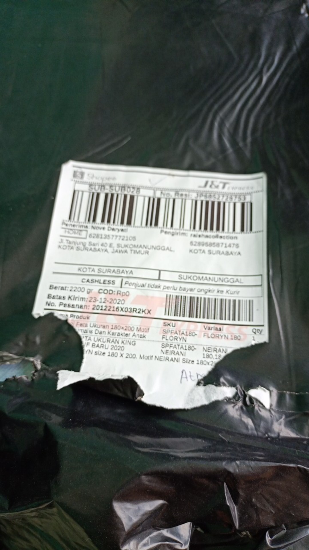 Rc Sprei Fata Ukuran King 180x200 Motif Baru 2020