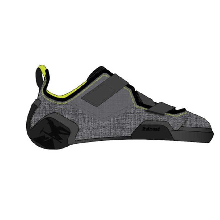 Decathlon Simond Sepatu Panjat Abu - Abu Unisex Spider Climbing Shoes Grey - 8518575