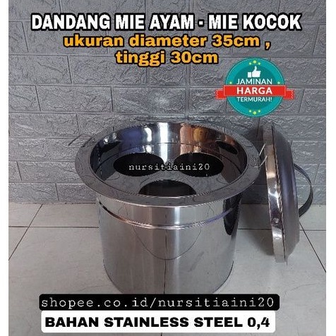 Dandang mie kocok lubang 3 - Dandang mie ayam - panci mie bakso termurah