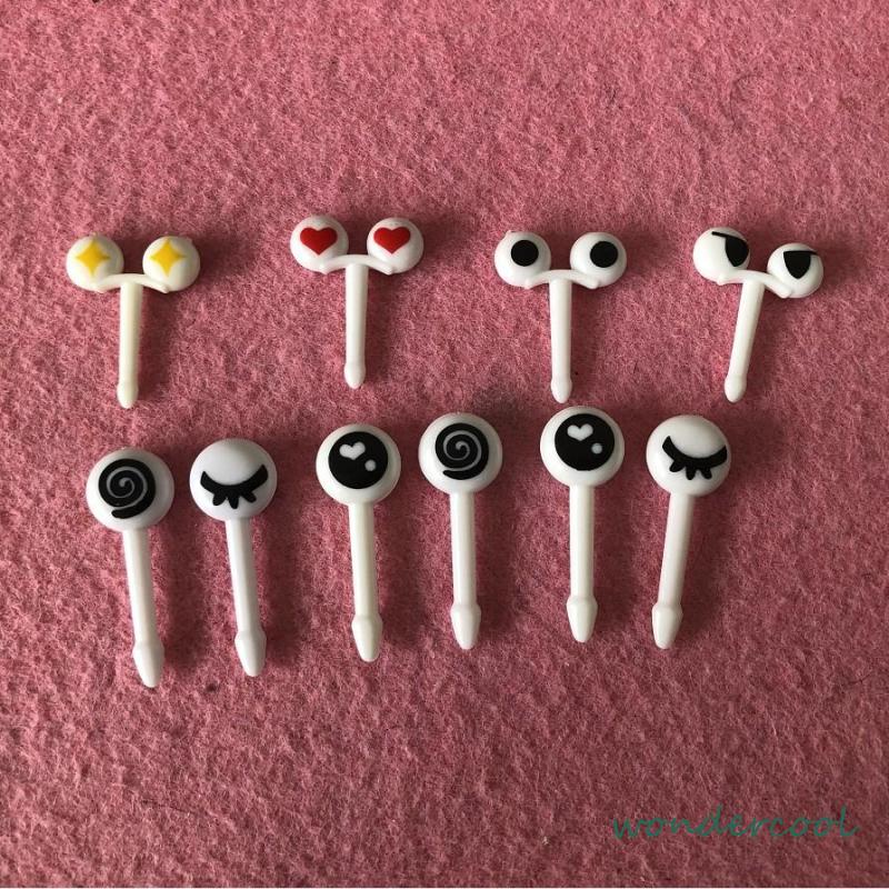 10pcs Animal Fruit Fork Mini Cartoon Children Snack Cake Dessert Food Fruit Pick Toothpick Lunches Decor-Won