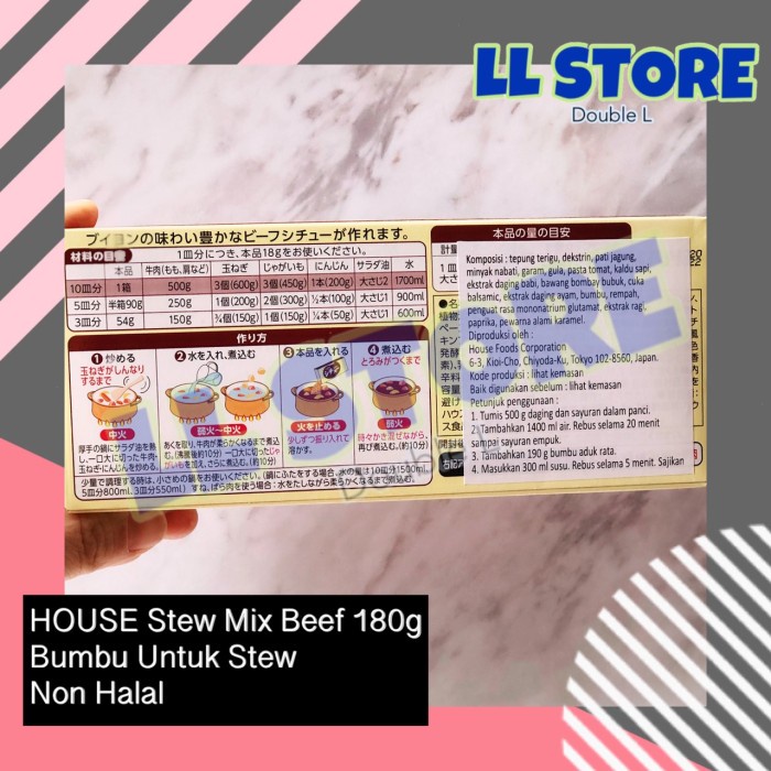 

House Stew Mix Beef 180G Bumbu Stew Jepang