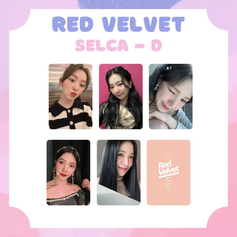 [RED VELVET] PHOTOCARD SELCA RED VELVET IRENE SEULGI WENDY JOY YERI ‼️ BACA DESKRIPSI ‼️