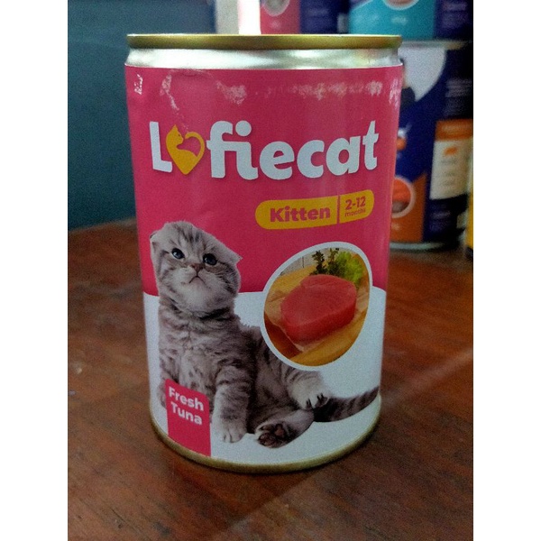 Lofiecat Kaleng Tuna Kitten 400gr Makanan Kucing Basah Kaleng