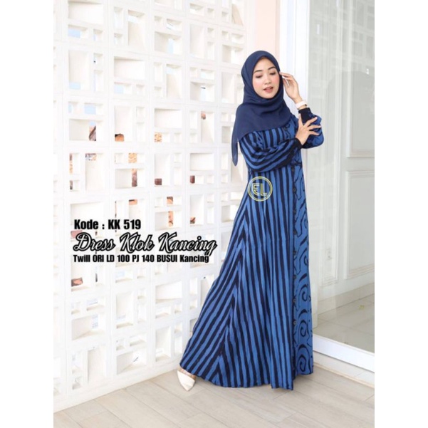 GAMIS TWILL ORI / KLOK KANCING /ORI BATIK ELZHAF