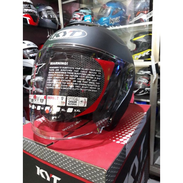 KYT KYOTO R BLACK DOFF/HITAM DOFF