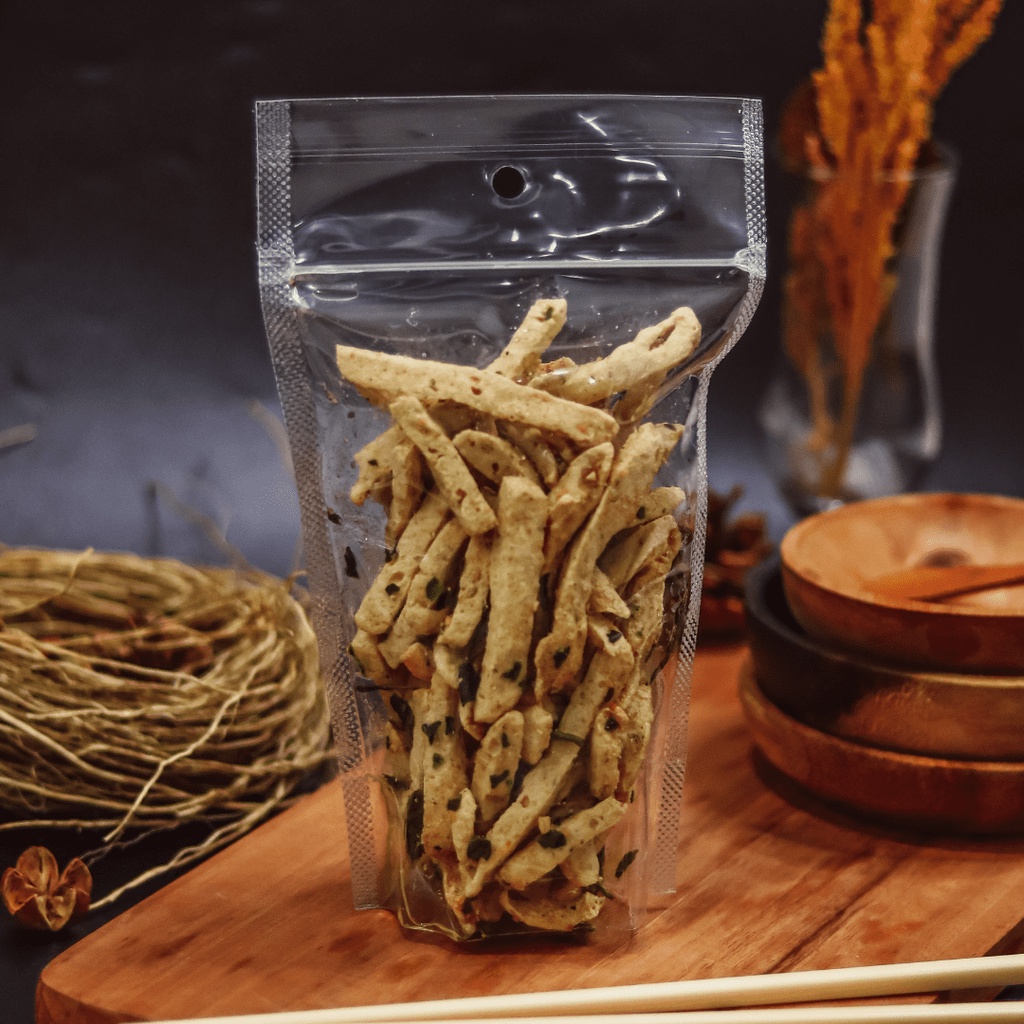 Basreng Pedas Daun Jeruk Baso Goreng Stick Daun Jeruk Cikruh-1