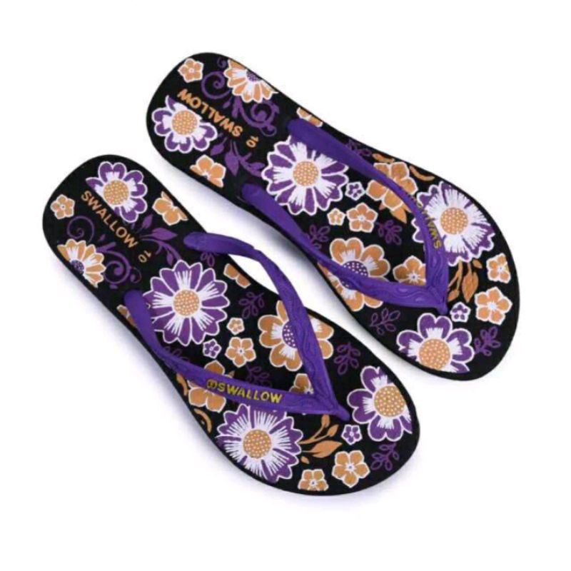 sandal jepit swalow floral _ Armi ukuran 9 / 9,5 / 10 / 10,5 / 11 untuk remaja &amp; dewasa