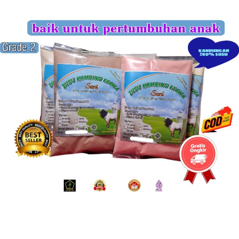 

1kg susu kambing etawa susu bubuk ettawa grade 2