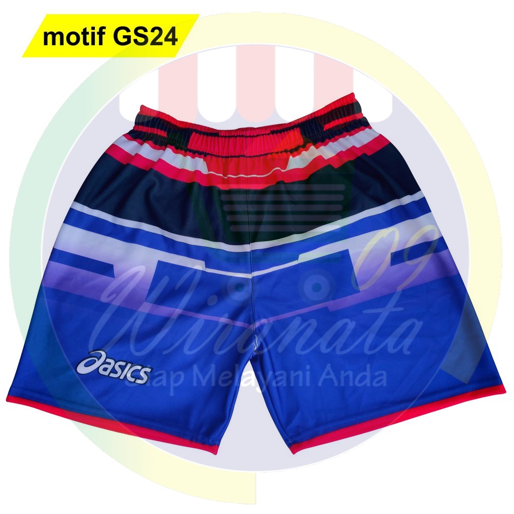 celana voli fullprinting bahan tebal kolor volly printing celana pendek pria celana wanita