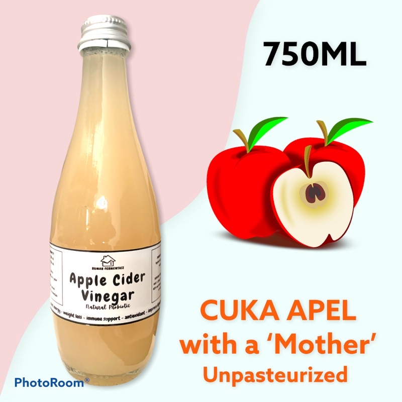

Apple Cider Vinegar (Cuka Apel) with 'Mother' 750ml | by Rumah Fermentasi