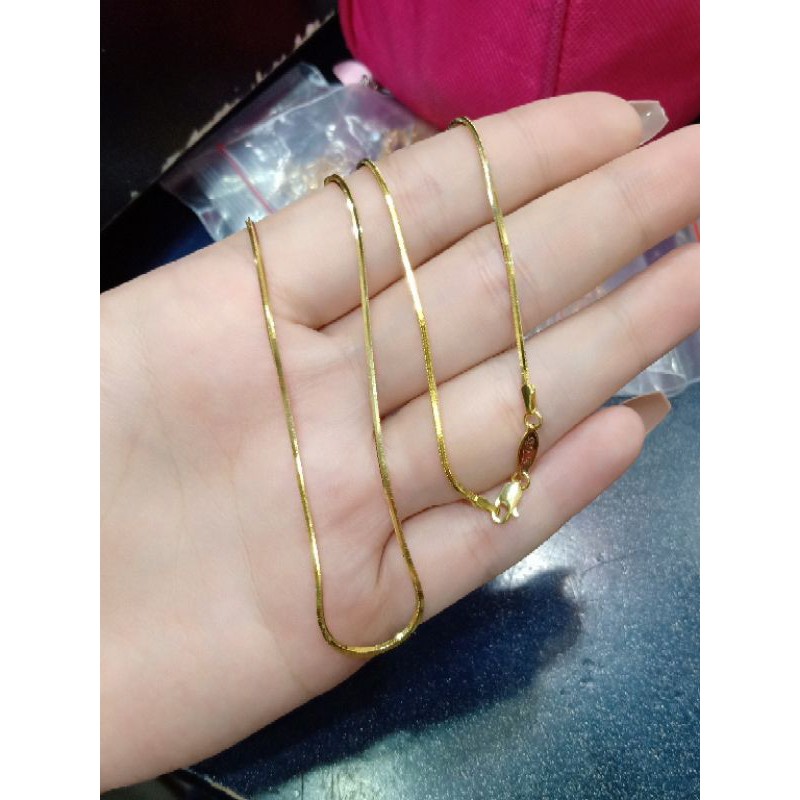 KALUNG KASANDRA FLEXI 925 IMPORT / PERHIASAN PERAK 925 BERLAPIS EMAS