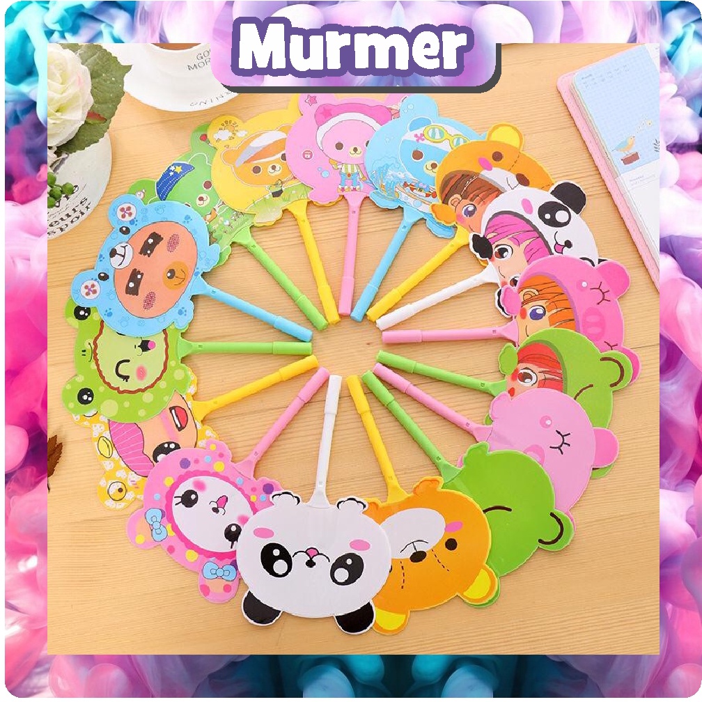 MurmerOfficial R145 PENA KIPAS KARAKTER ANIMAL DAN BUAH PULPEN KARAKTER SOUVENIR PERNIKAHAN