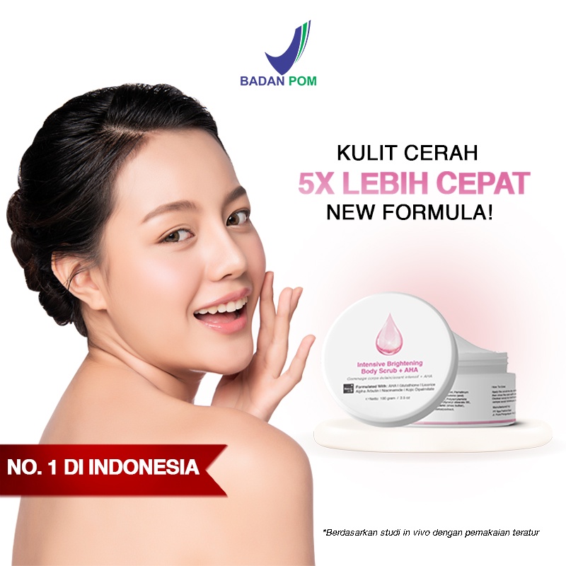 Beaudelab Intensive Brightening Body Scrub + AHA | Pemutih Kulit Instan Cepat NewLab New Lab