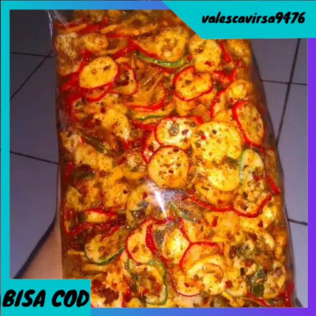 

⭐BISA COD⭐ seblak kerupuk kering 1/2kg bumbu cikur daun jeruk