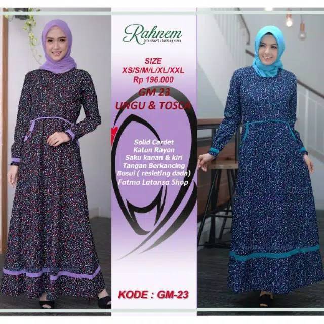 Gamis Rahnem GM 23 Ungu