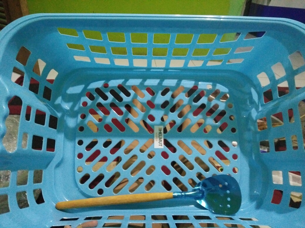 Keranjang ( Baju L Rainbow ) Serbaguna Baju Bersih Plastik Uk L