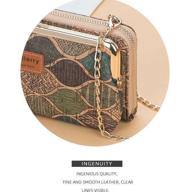 100% Asli Tas Hp Wanita Selempang Dompet Hp Wanita Tas Motif Baellerry