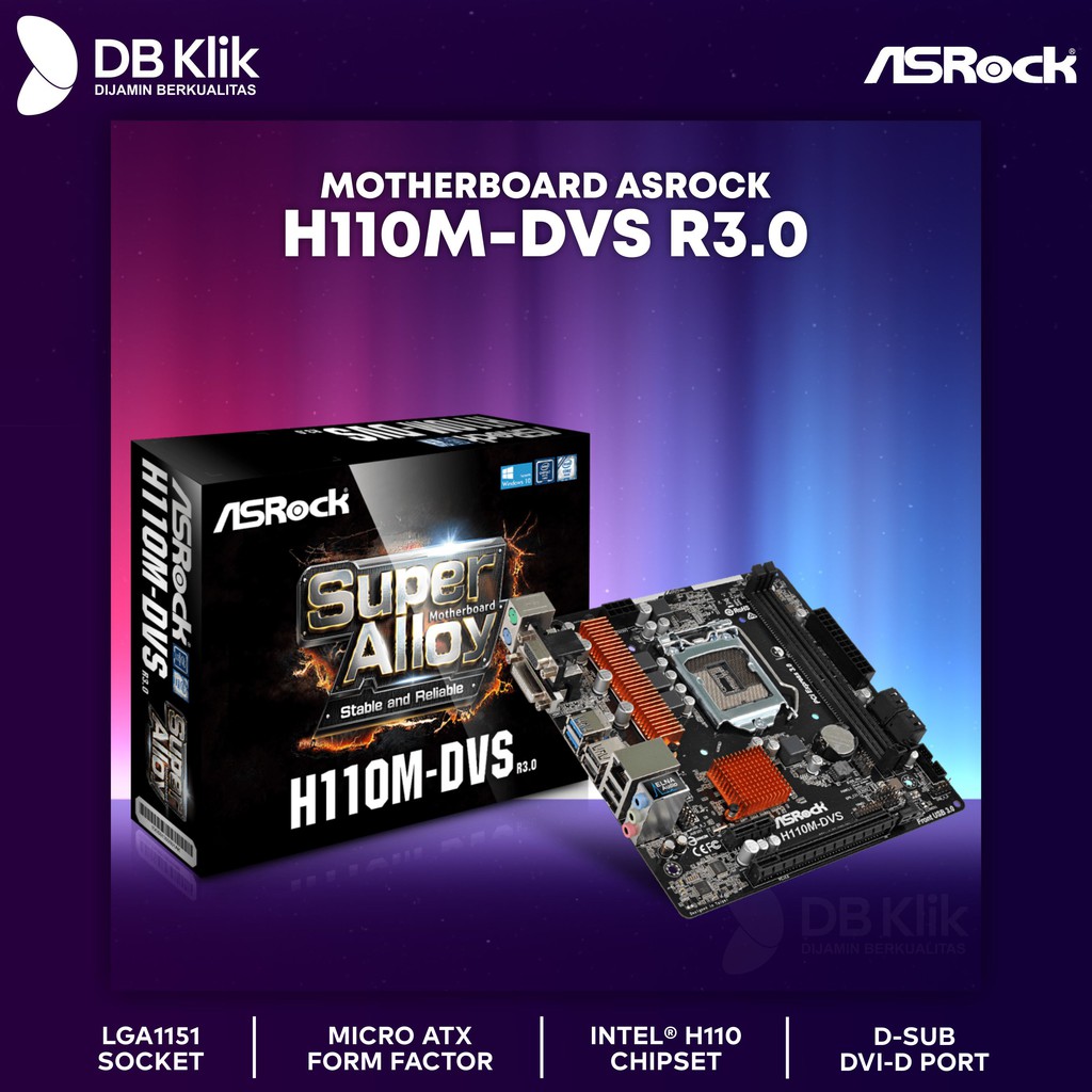 Motherboard Asrock H110M-DVS