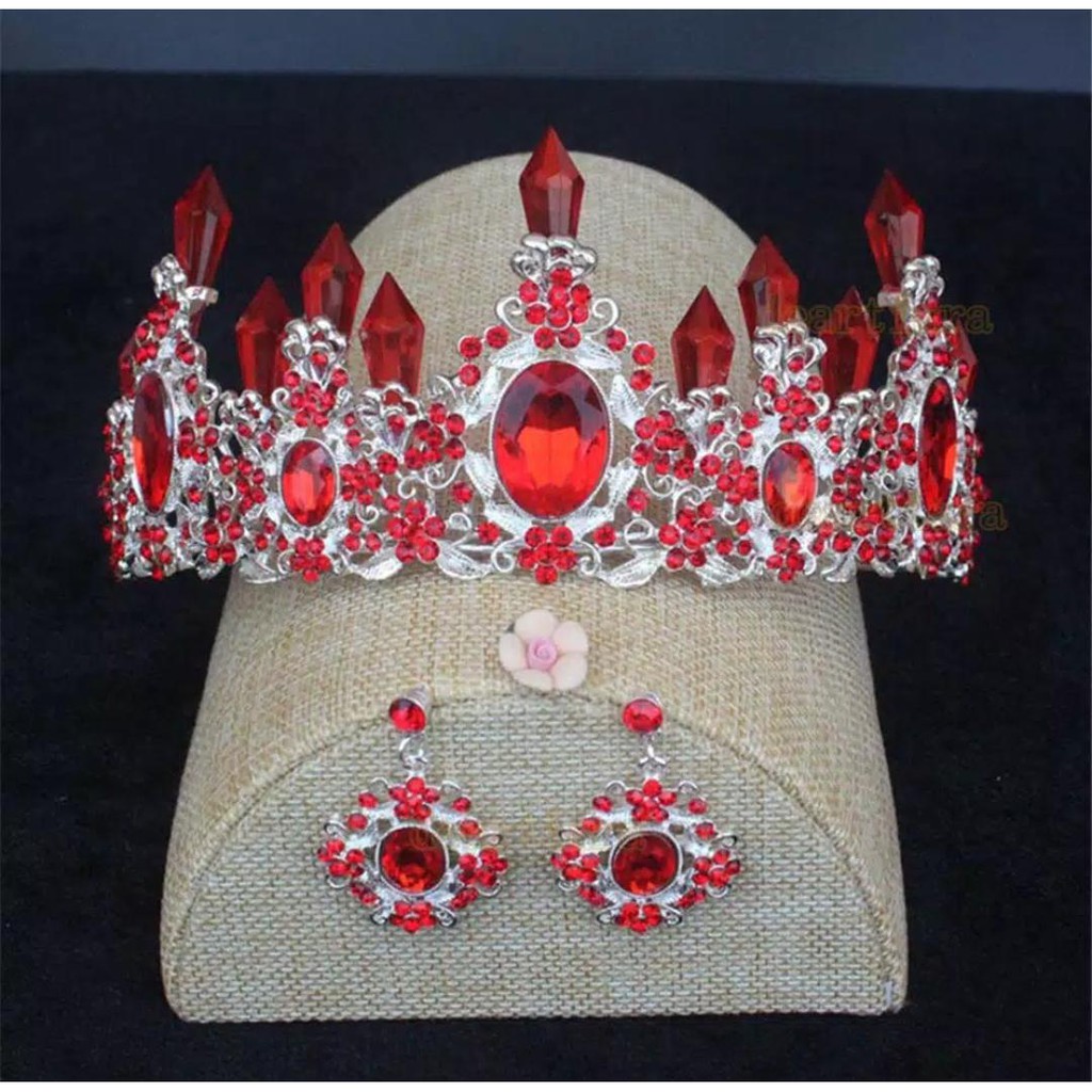 Diamond Light Crown - Mahkota Bridal Colorfull - Jewelry Set