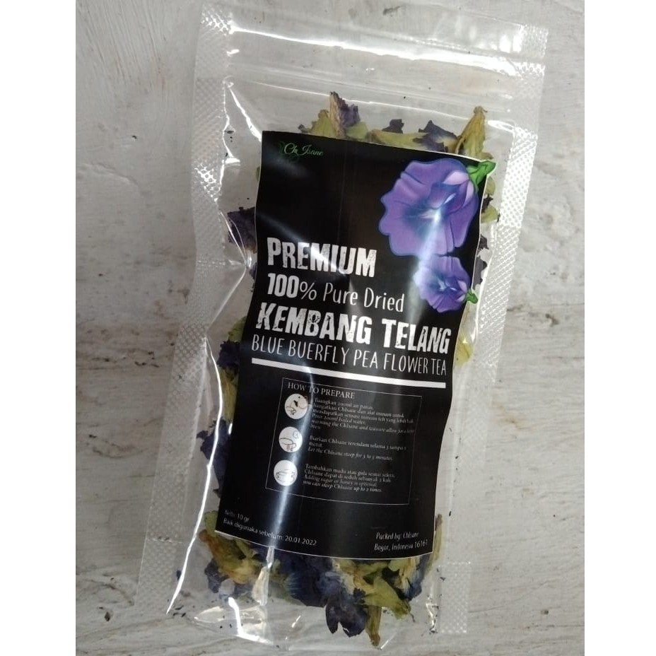 

teh bunga telang/butterfly pea flower/teh herbal/organik