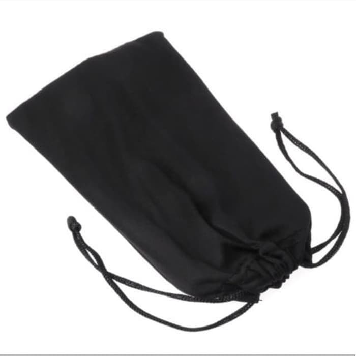 SARUNG KACAMATA POUCH BAG KAIN HP HITAM