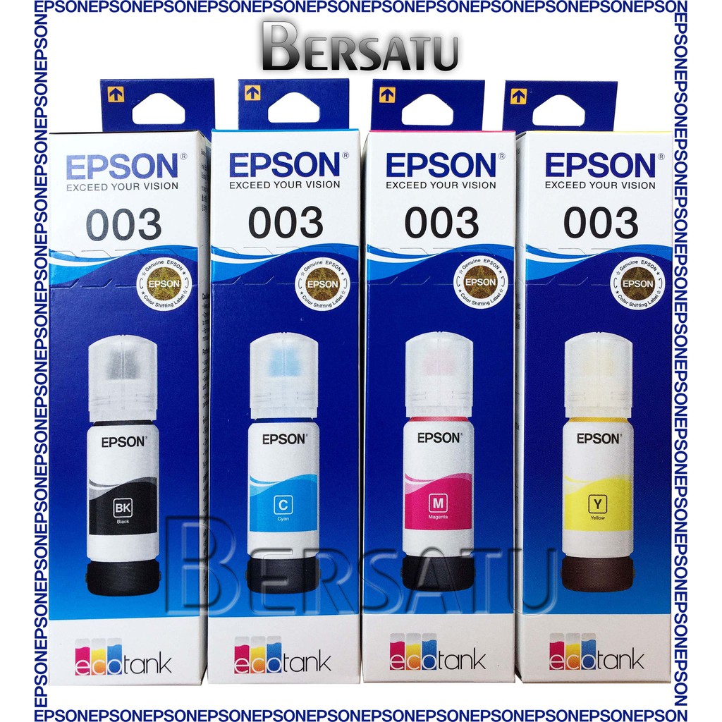 Epson Tinta/Ink Printer 003 L 1110 1210 1250 1256 3100 3101 3110 3150 3210 3250 3256 5190 5290 Original