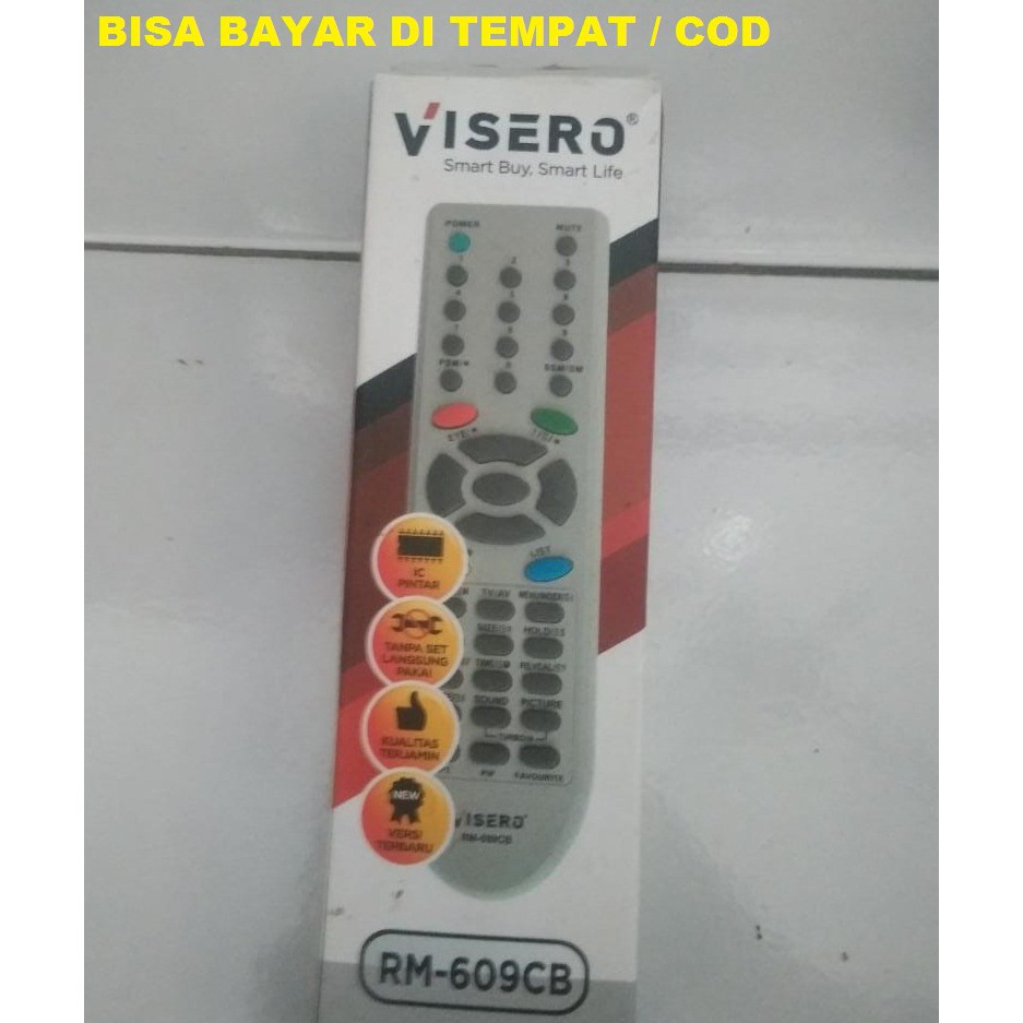 REMOT  LG TV TABUNG RM 609CB BEST QUALITY VISERO