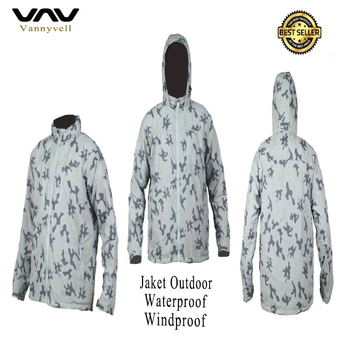 Jaket Gunung Pria Anti Air Waterproof Model VN001